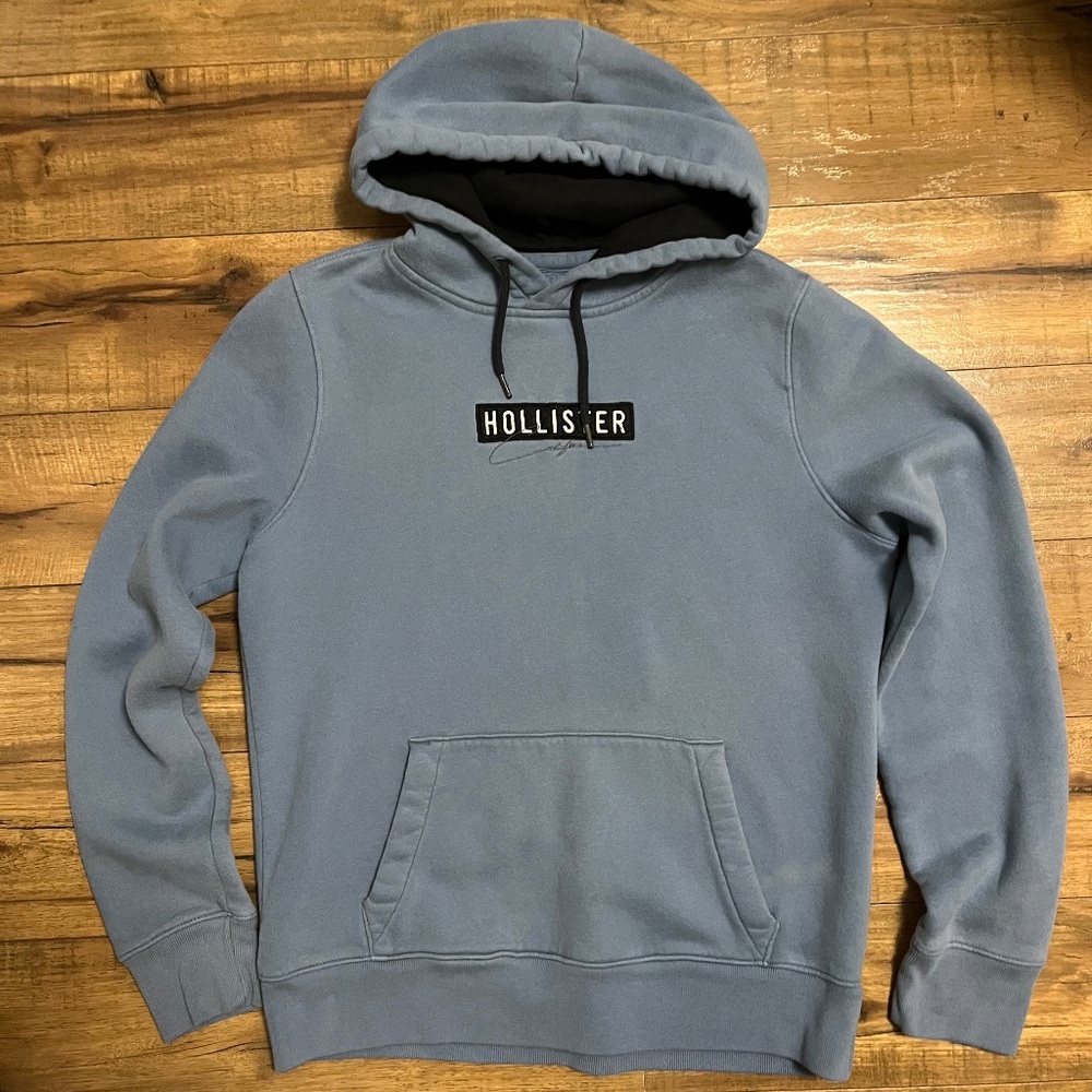 Hollister light blue men’s hoodie
